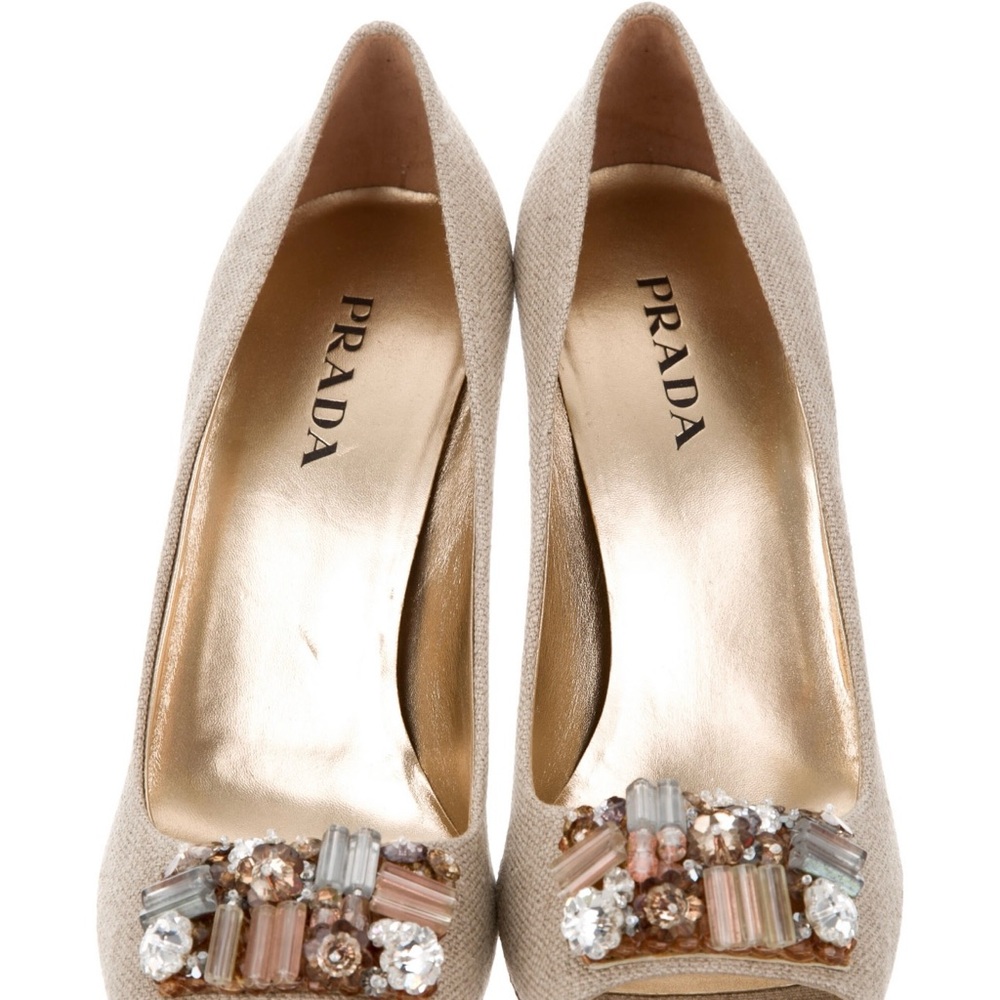 Prada open toe shoe